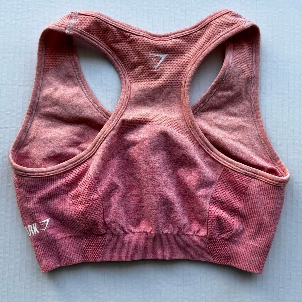 Gymshark Sports Bra Women’s Size Small S Tonal Ombre Color w/ Pink Orange Shift - Picture 2 of 5